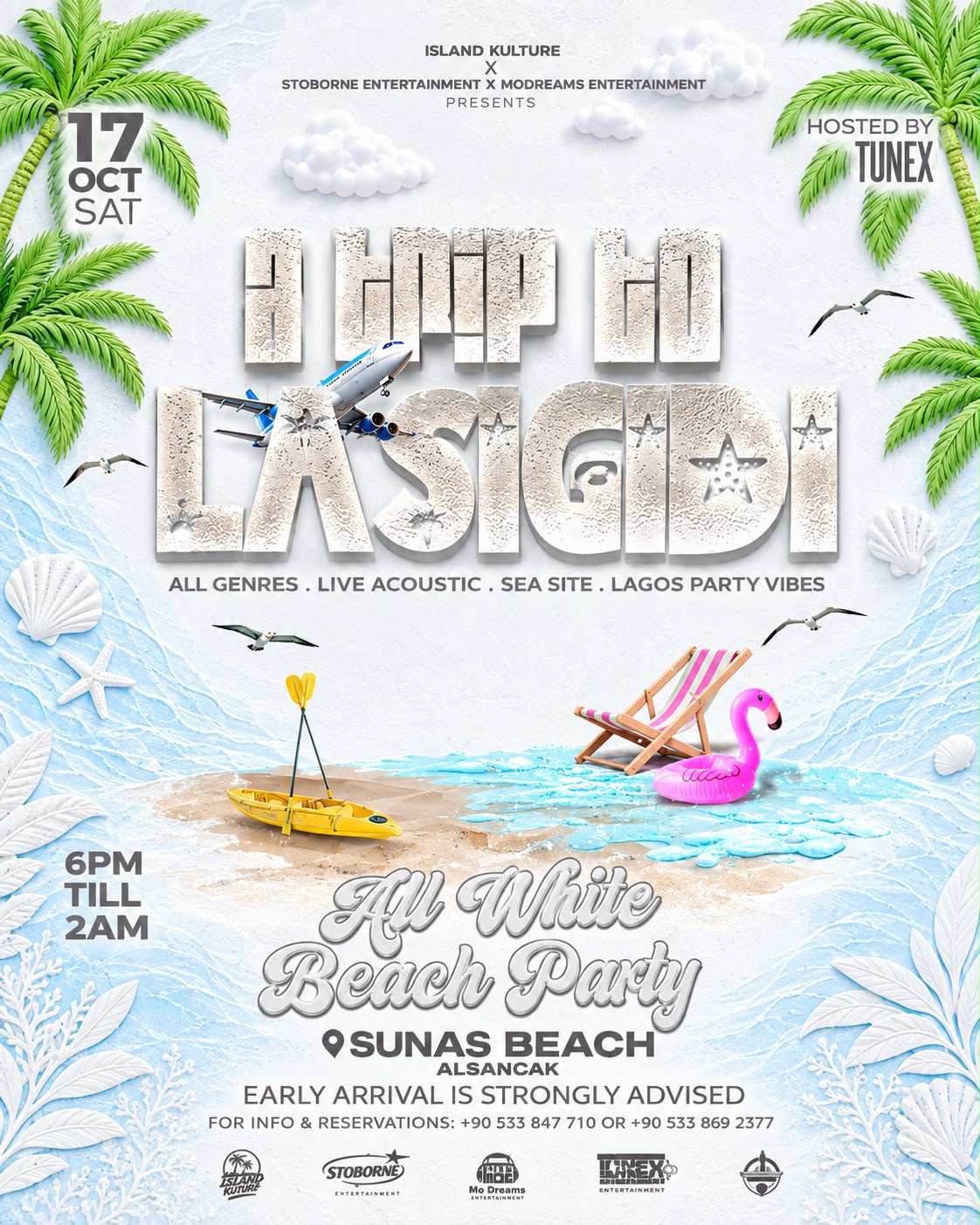 A TRIP TO LASGIDI — ALL-WHITE BEACH PARTY